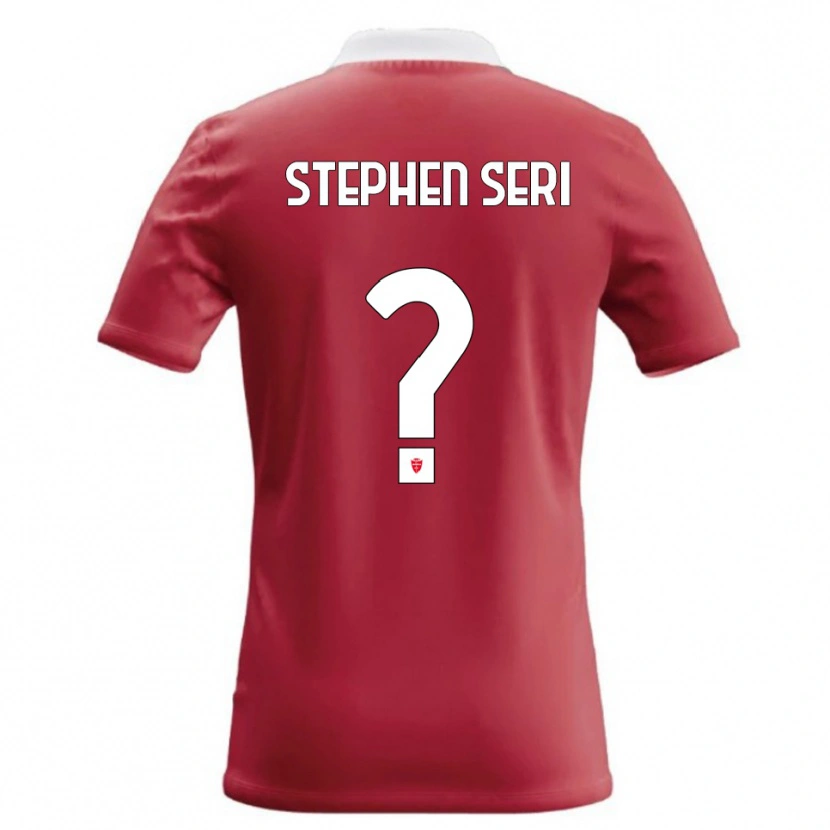 Danxen Bambino Maglia Ange Stephen Seri #0 Rosso Bianco Kit Gara Home 2026/27 Maglietta