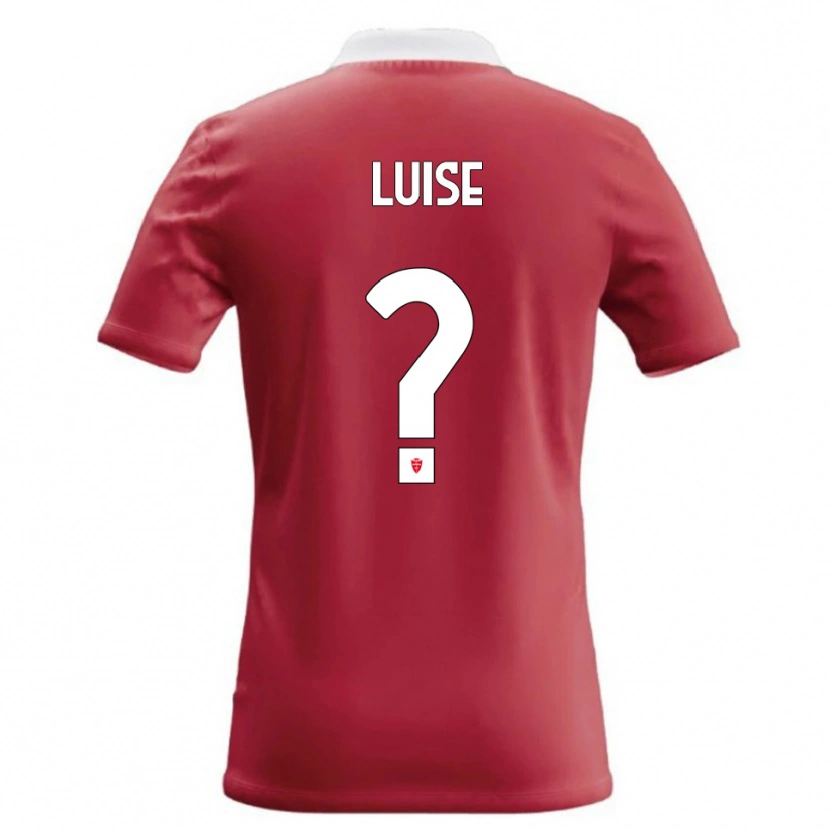 Danxen Bambino Maglia Marco Luise #0 Rosso Bianco Kit Gara Home 2026/27 Maglietta