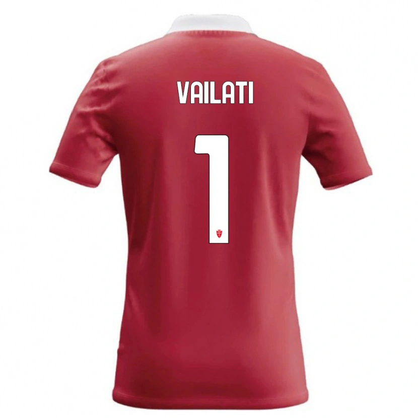 Danxen Bambino Maglia Andrea Vailati #1 Rosso Bianco Kit Gara Home 2026/27 Maglietta