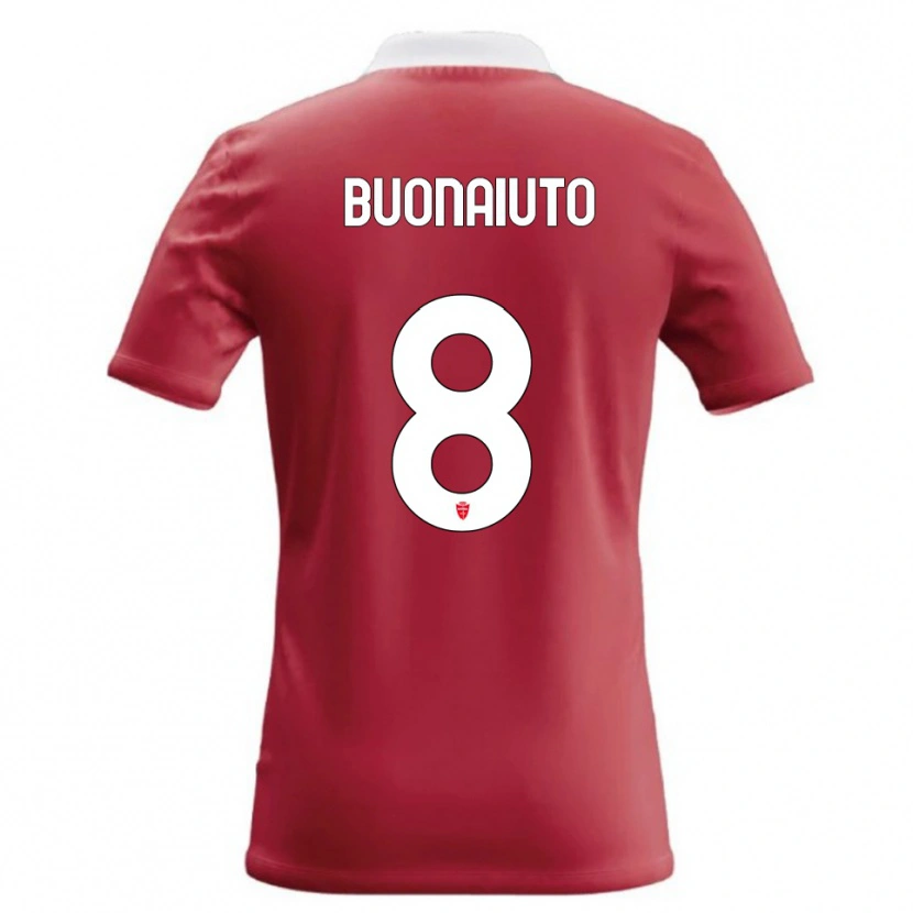 Danxen Bambino Maglia Marco Buonaiuto #8 Rosso Bianco Kit Gara Home 2026/27 Maglietta