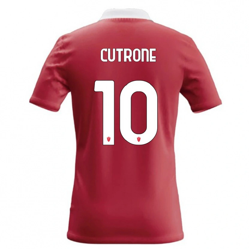 Danxen Bambino Maglia Patrick Cutrone #10 Rosso Bianco Kit Gara Home 2026/27 Maglietta