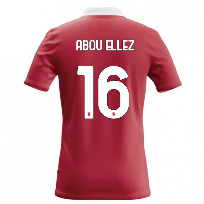 Danxen Bambino Maglia Amir Abou Elezz #16 Rosso Bianco Kit Gara Home 2026/27 Maglietta