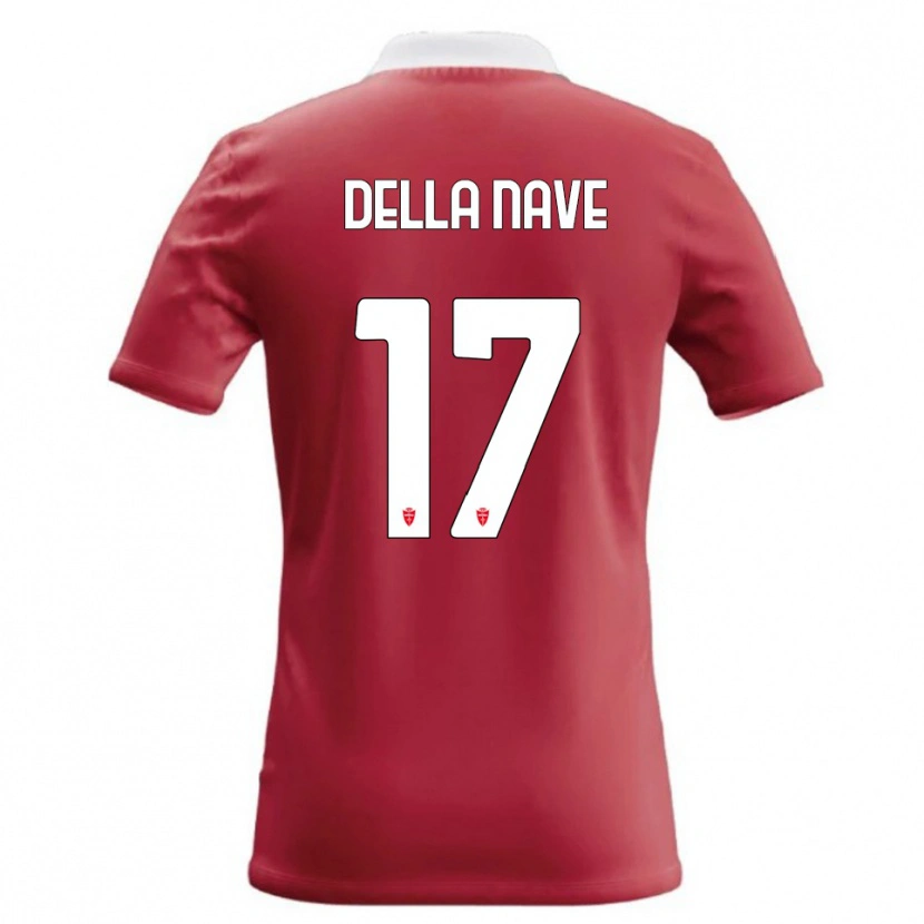 Danxen Bambino Maglia Alex Ortolani Della Nave #17 Rosso Bianco Kit Gara Home 2026/27 Maglietta