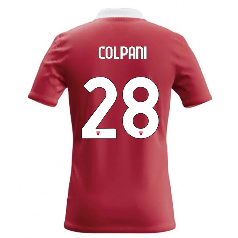 Danxen Bambino Maglia Andrea Colpani #28 Rosso Bianco Kit Gara Home 2026/27 Maglietta