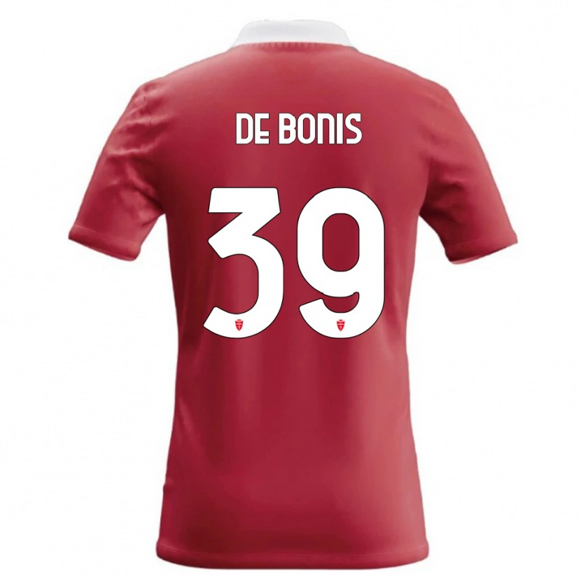 Danxen Bambino Maglia Andrea De Bonis #39 Rosso Bianco Kit Gara Home 2026/27 Maglietta