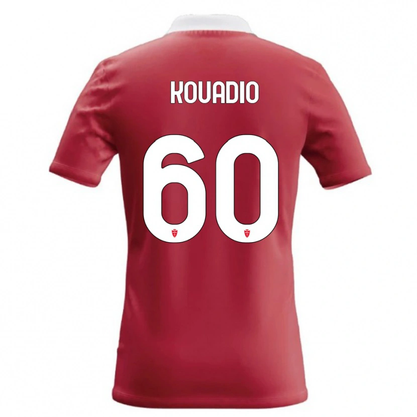 Danxen Bambino Maglia Eddy Kouadio #60 Rosso Bianco Kit Gara Home 2026/27 Maglietta