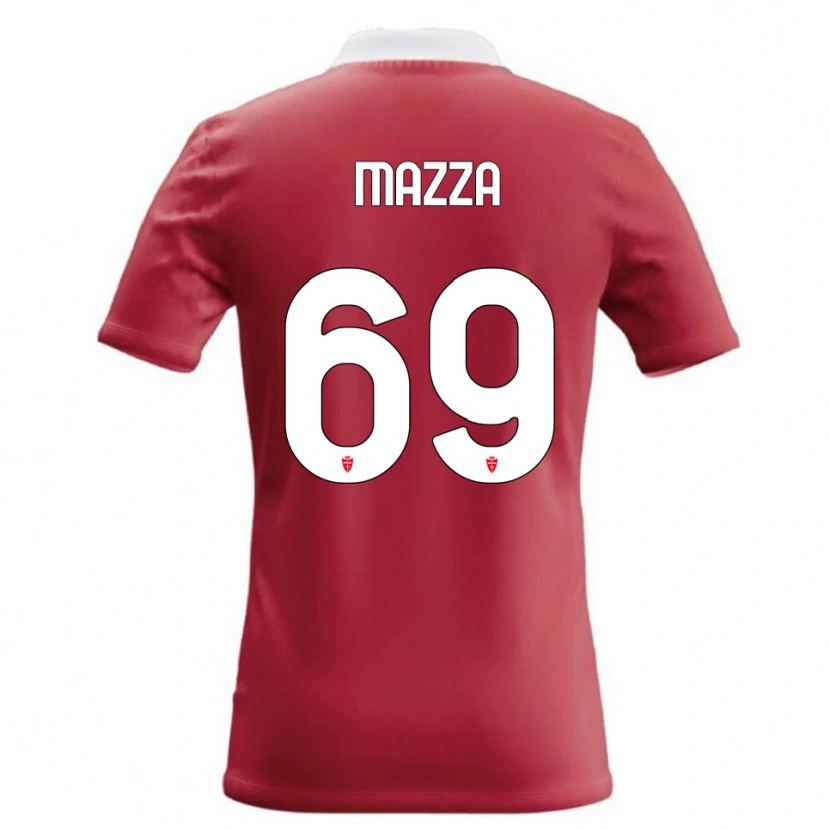 Danxen Bambino Maglia Andrea Mazza #69 Rosso Bianco Kit Gara Home 2026/27 Maglietta