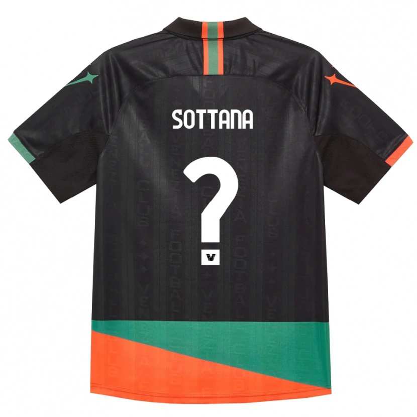 Danxen Bambino Maglia Giovanni Sottana #0 Nero Arancio Verde Kit Gara Home 2026/27 Maglietta