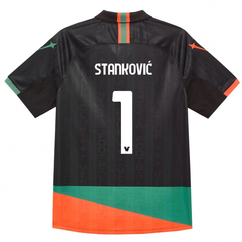 Danxen Bambino Maglia Filip Stanković #1 Nero Arancio Verde Kit Gara Home 2026/27 Maglietta