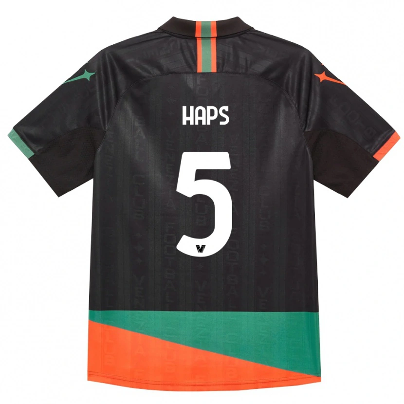 Danxen Bambino Maglia Ridgeciano Haps #5 Nero Arancio Verde Kit Gara Home 2026/27 Maglietta