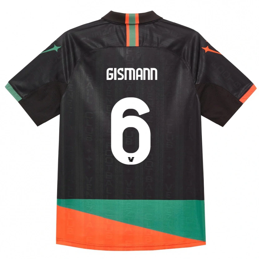 Danxen Bambino Maglia Lynn Gismann #6 Nero Arancio Verde Kit Gara Home 2026/27 Maglietta