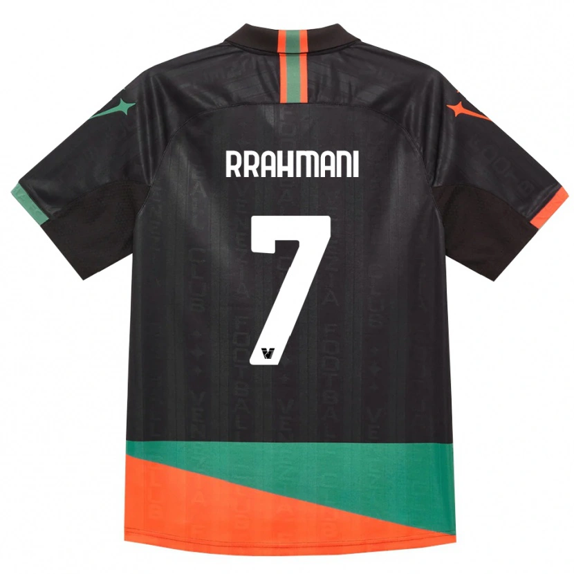 Danxen Bambino Maglia Albion Rrahmani #7 Nero Arancio Verde Kit Gara Home 2026/27 Maglietta