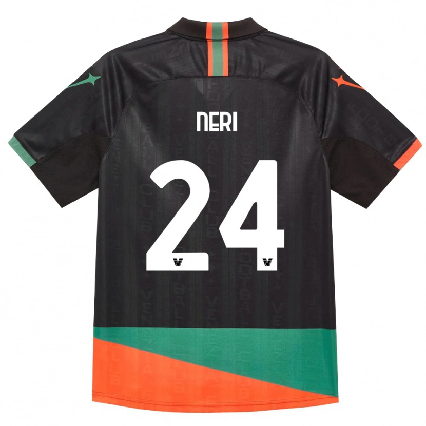 Danxen Bambino Maglia Filippo Neri #24 Nero Arancio Verde Kit Gara Home 2026/27 Maglietta