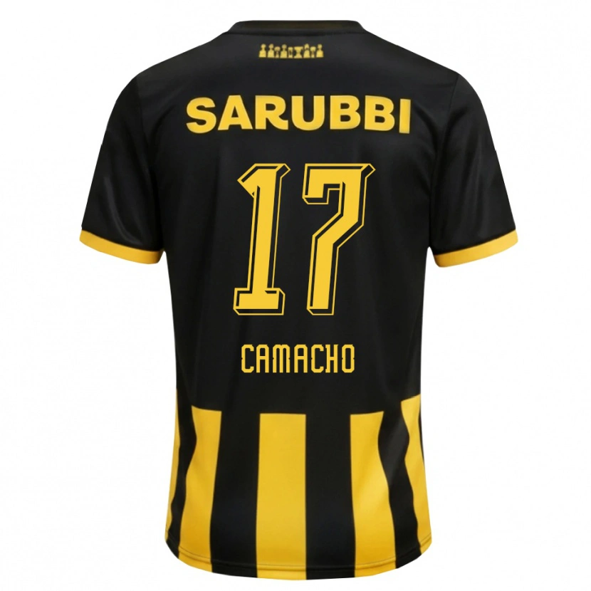 Danxen Bambino Maglia Sebastián Camacho #17 Nero Giallo Kit Gara Home 2026/27 Maglietta