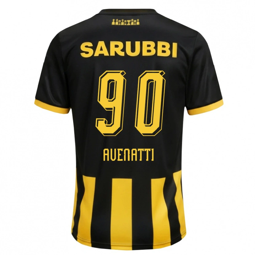 Danxen Bambino Maglia Felipe Avenatti #90 Nero Giallo Kit Gara Home 2026/27 Maglietta