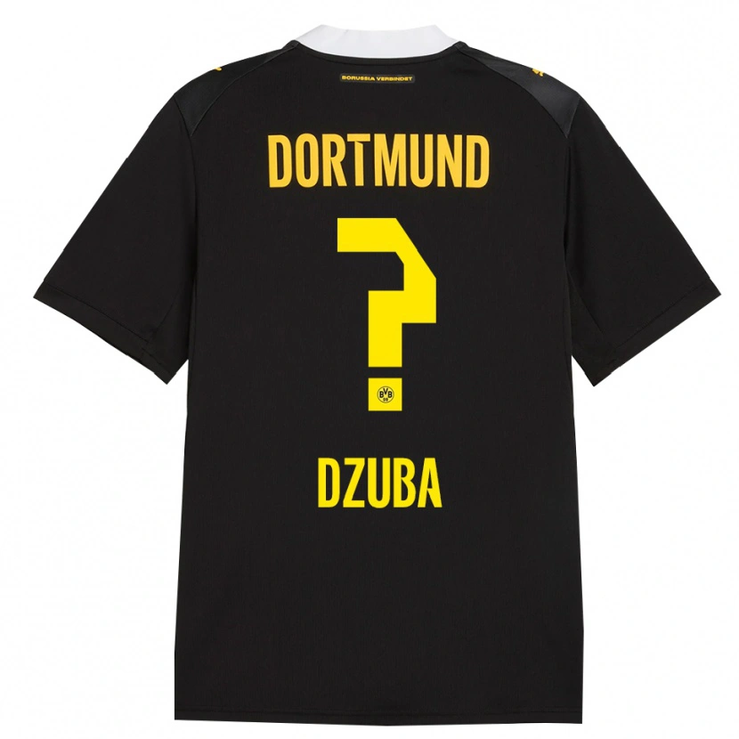 Danxen Bambino Maglia Fabian Dzuba #0 Rosso Giallo Nero Kit Gara Away 2026/27 Maglietta
