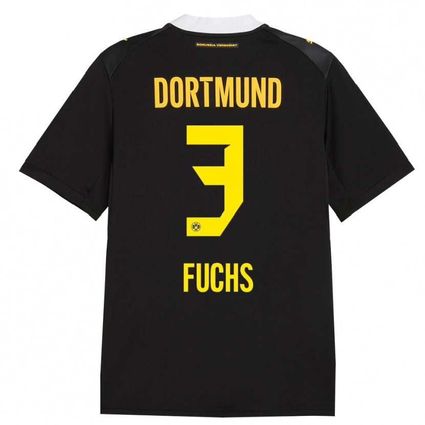 Danxen Bambino Maglia Finn Fuchs #3 Rosso Giallo Nero Kit Gara Away 2026/27 Maglietta