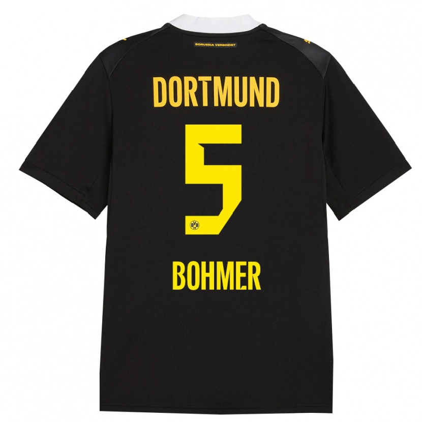 Danxen Bambino Maglia Tim Bohmer #5 Rosso Giallo Nero Kit Gara Away 2026/27 Maglietta