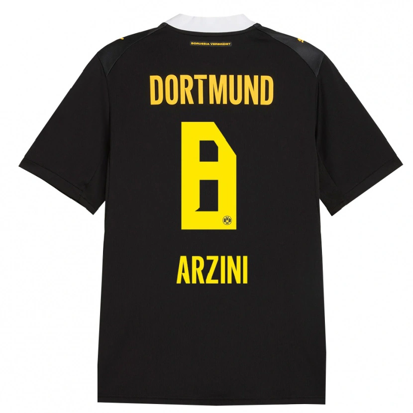 Danxen Bambino Maglia Ilyas Arzini #8 Rosso Giallo Nero Kit Gara Away 2026/27 Maglietta