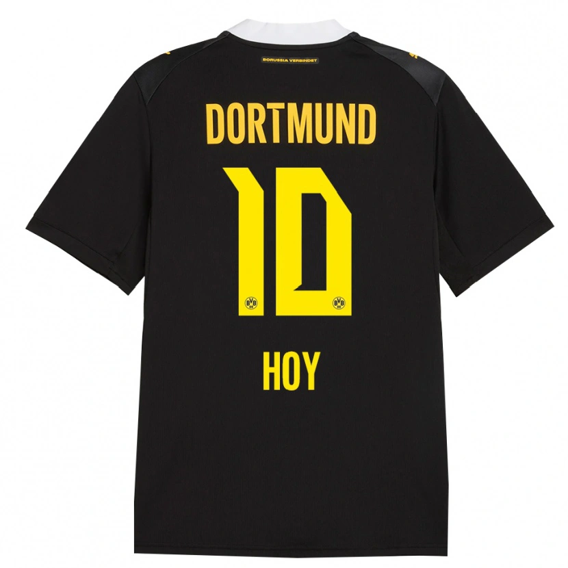 Danxen Bambino Maglia Justin Hoy #10 Rosso Giallo Nero Kit Gara Away 2026/27 Maglietta