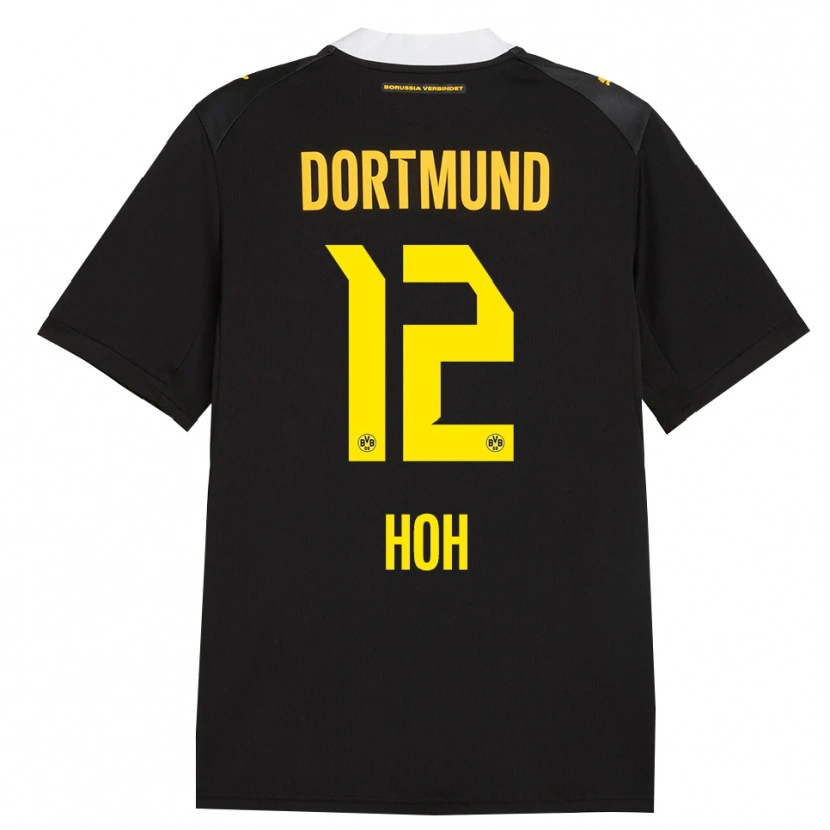 Danxen Bambino Maglia Hendrik Hoh #12 Rosso Giallo Nero Kit Gara Away 2026/27 Maglietta