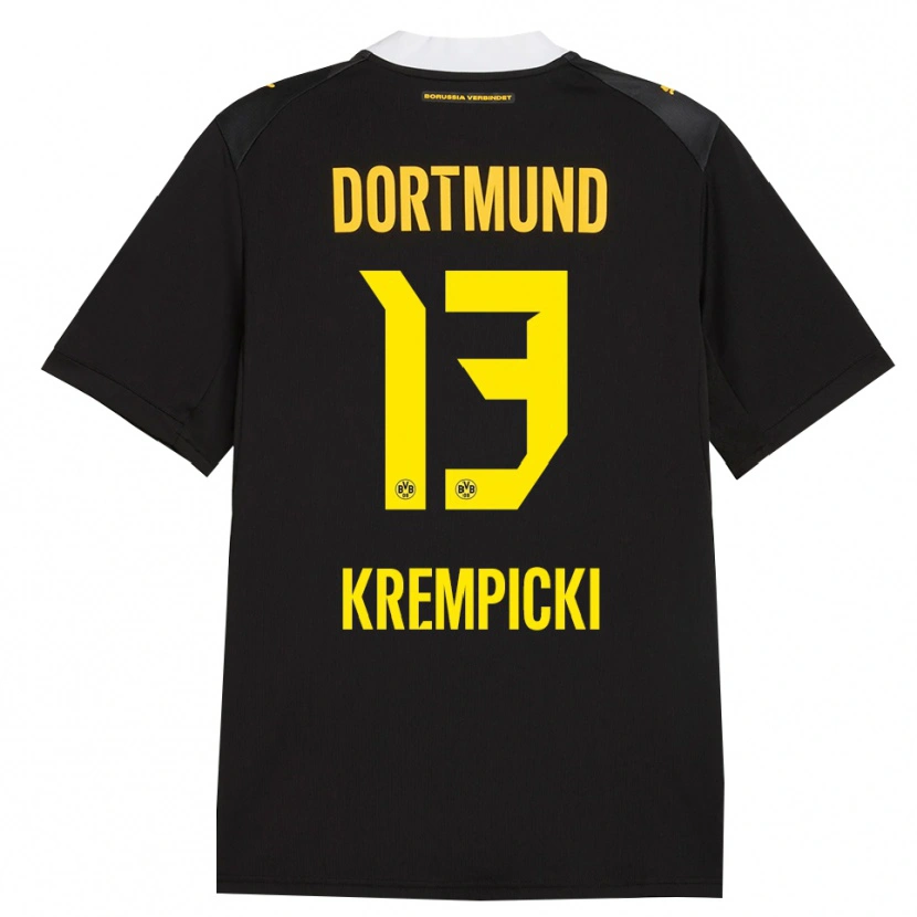 Danxen Bambino Maglia Connor Krempicki #13 Rosso Giallo Nero Kit Gara Away 2026/27 Maglietta
