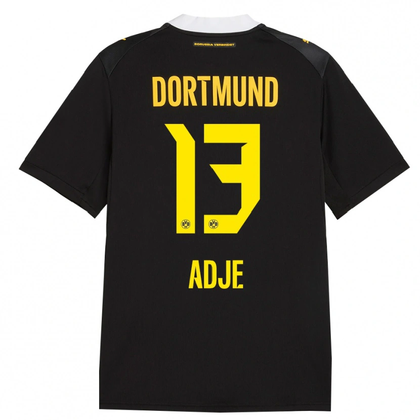 Danxen Bambino Maglia Miguel Adje #13 Rosso Giallo Nero Kit Gara Away 2026/27 Maglietta
