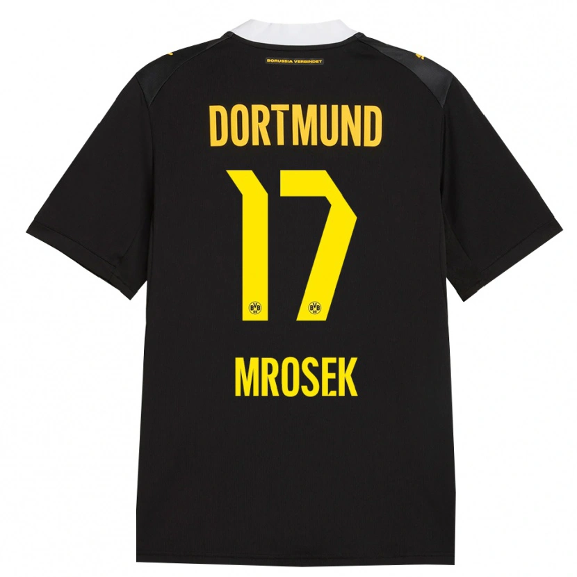 Danxen Bambino Maglia Noah Mrosek #17 Rosso Giallo Nero Kit Gara Away 2026/27 Maglietta