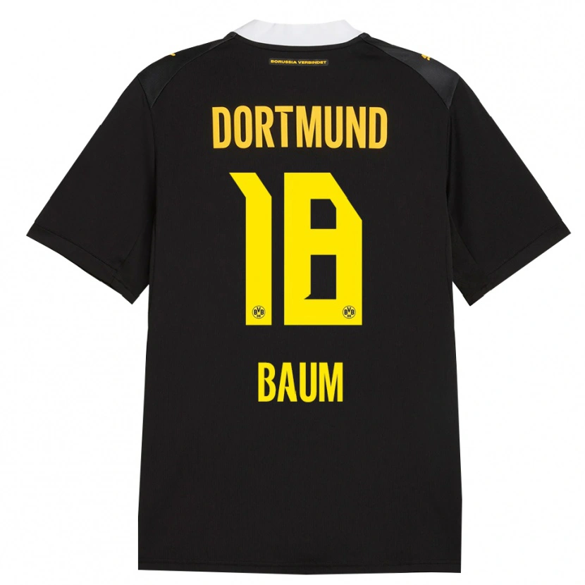 Danxen Bambino Maglia Celina Baum #18 Rosso Giallo Nero Kit Gara Away 2026/27 Maglietta