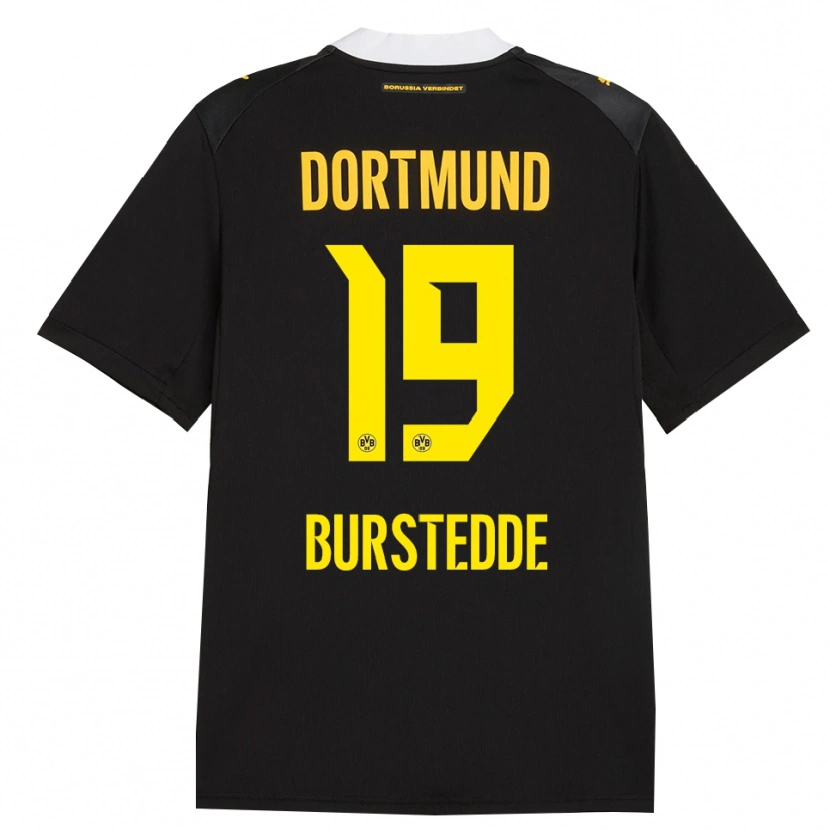 Danxen Bambino Maglia Joshua Burstedde #19 Rosso Giallo Nero Kit Gara Away 2026/27 Maglietta