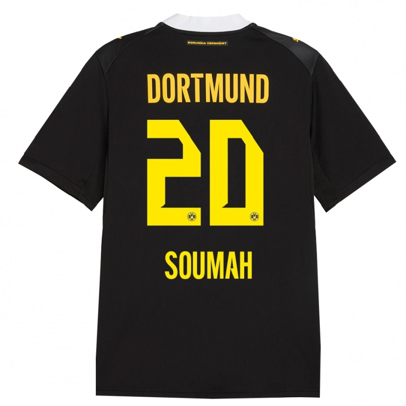 Danxen Bambino Maglia Moussa Soumah #20 Rosso Giallo Nero Kit Gara Away 2026/27 Maglietta