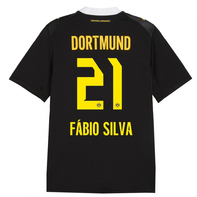 Danxen Bambino Maglia Fábio Silva #21 Rosso Giallo Nero Kit Gara Away 2026/27 Maglietta