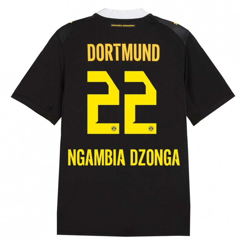 Danxen Bambino Maglia Diego Ngambia #22 Rosso Giallo Nero Kit Gara Away 2026/27 Maglietta