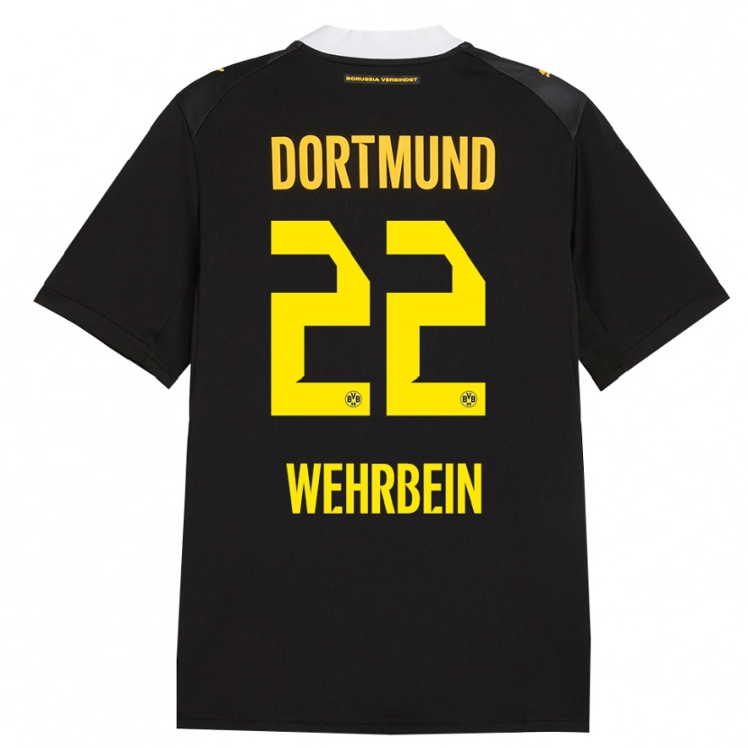 Danxen Bambino Maglia Jan-Mattis Wehrbein #22 Rosso Giallo Nero Kit Gara Away 2026/27 Maglietta