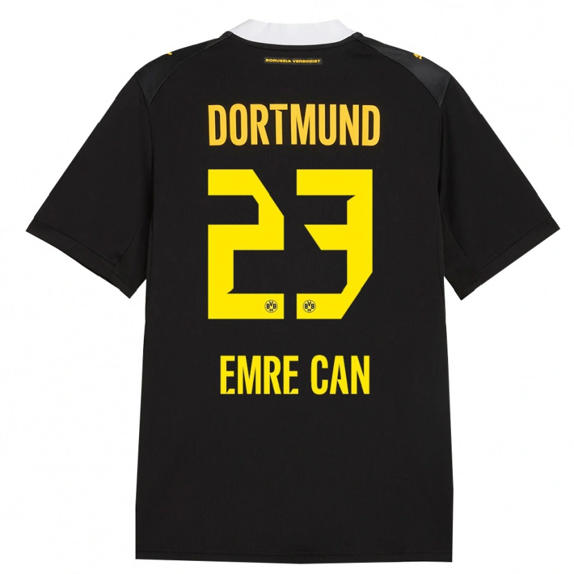 Danxen Bambino Maglia Emre Can #23 Rosso Giallo Nero Kit Gara Away 2026/27 Maglietta
