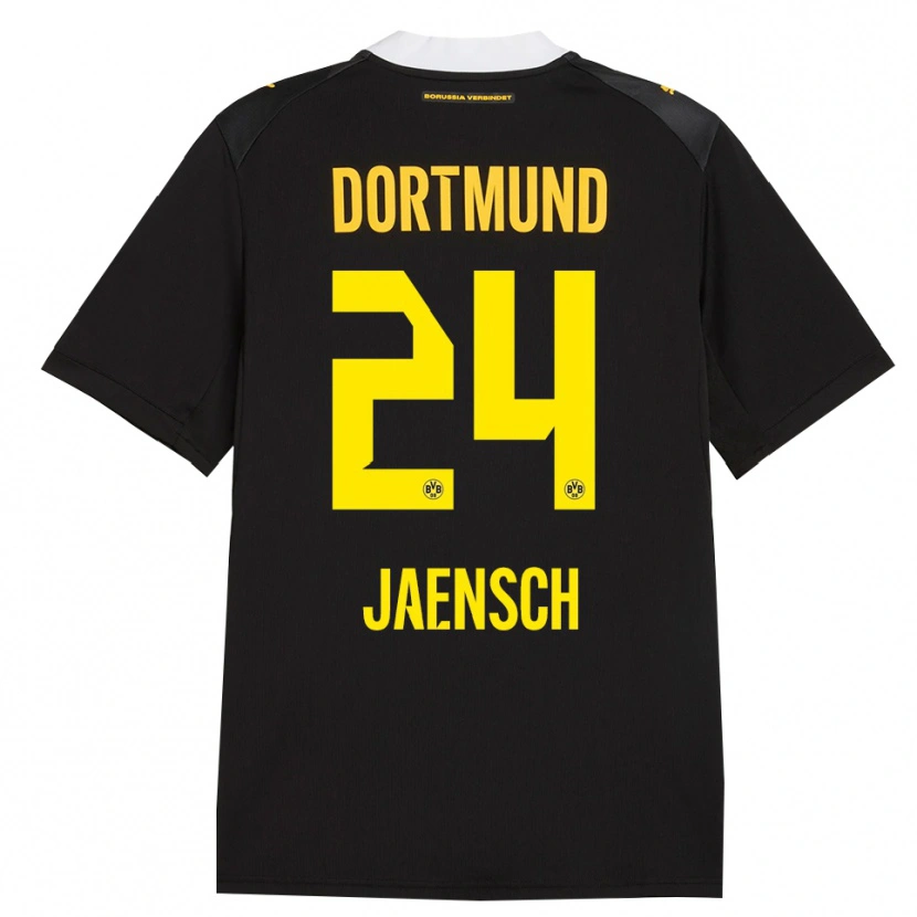 Danxen Bambino Maglia Johann Jaensch #24 Rosso Giallo Nero Kit Gara Away 2026/27 Maglietta