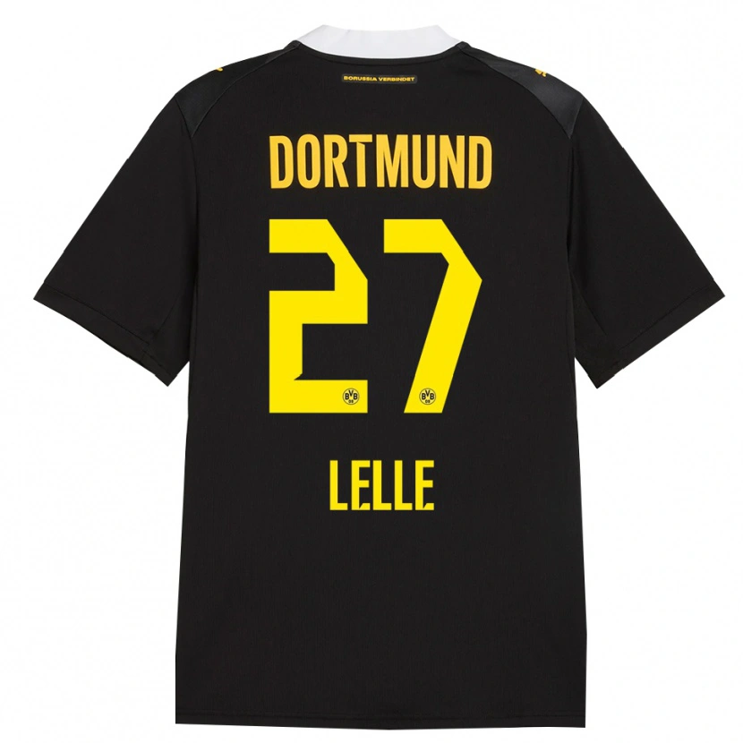 Danxen Bambino Maglia David Lelle #27 Rosso Giallo Nero Kit Gara Away 2026/27 Maglietta
