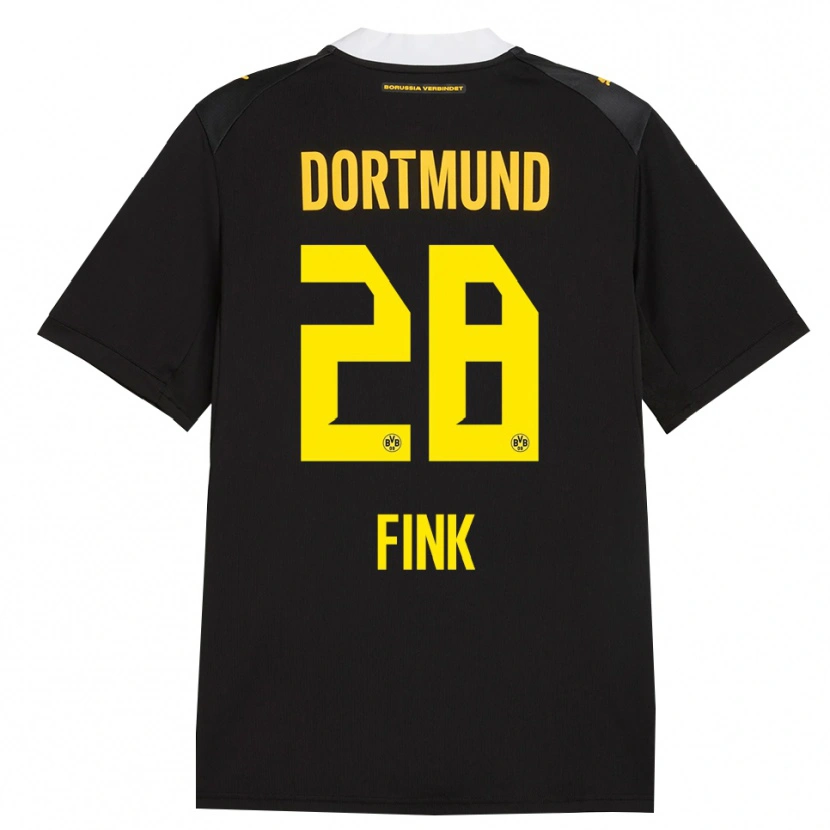 Danxen Bambino Maglia Bradley Fink #28 Rosso Giallo Nero Kit Gara Away 2026/27 Maglietta