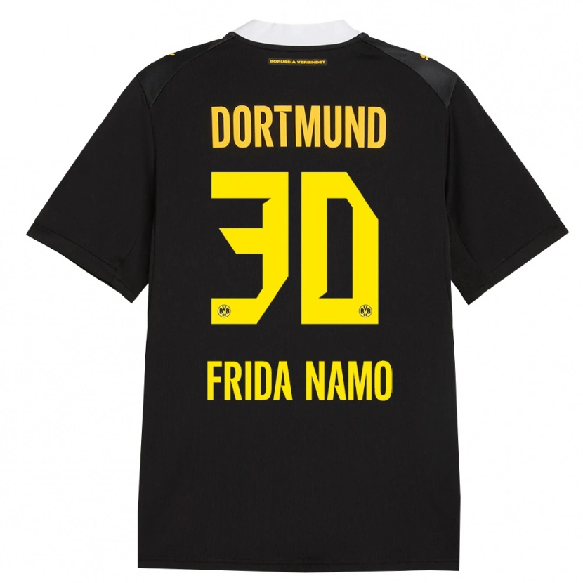 Danxen Bambino Maglia Ronning Frida Namo #30 Rosso Giallo Nero Kit Gara Away 2026/27 Maglietta