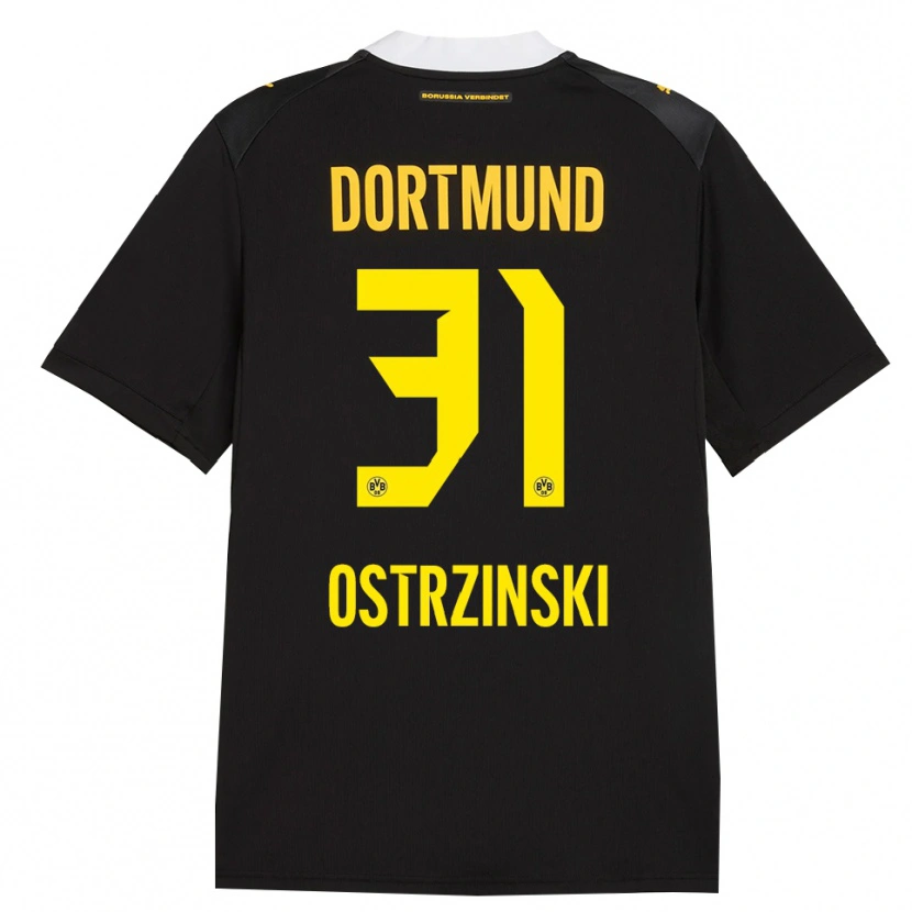 Danxen Bambino Maglia Silas Ostrzinski #31 Rosso Giallo Nero Kit Gara Away 2026/27 Maglietta