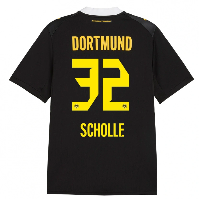 Danxen Bambino Maglia Mia Scholle #32 Rosso Giallo Nero Kit Gara Away 2026/27 Maglietta