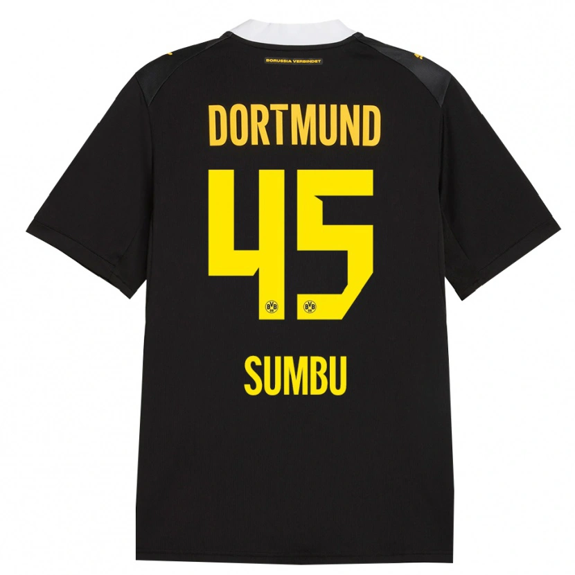 Danxen Bambino Maglia Daniel Sumbu #45 Rosso Giallo Nero Kit Gara Away 2026/27 Maglietta