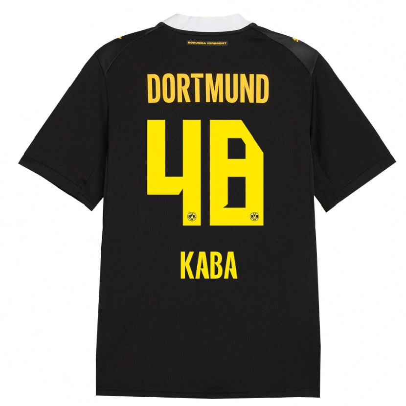 Danxen Bambino Maglia Mussa Kaba #48 Rosso Giallo Nero Kit Gara Away 2026/27 Maglietta