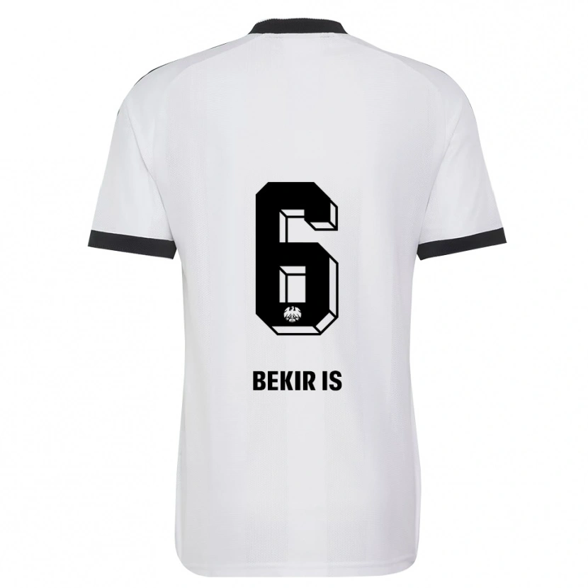 Danxen Bambino Maglia Eba Bekir Is #6 Bianco Nero Kit Gara Away 2026/27 Maglietta