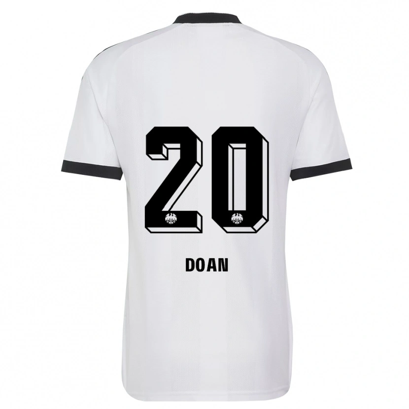 Danxen Bambino Maglia Ritsu Doan #20 Bianco Nero Kit Gara Away 2026/27 Maglietta