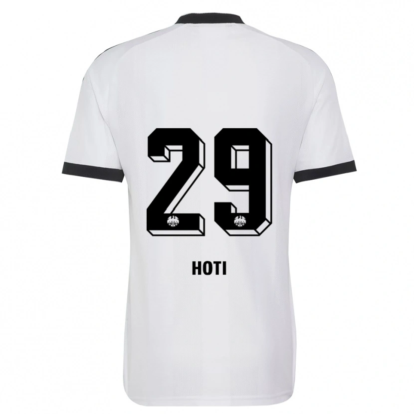 Danxen Bambino Maglia Leart Hoti #29 Bianco Nero Kit Gara Away 2026/27 Maglietta