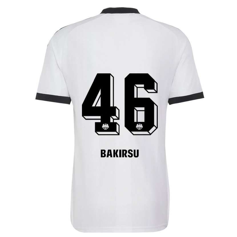 Danxen Bambino Maglia Hüseyin Bakirsu #46 Bianco Nero Kit Gara Away 2026/27 Maglietta