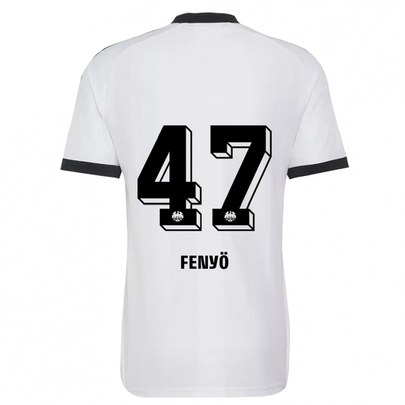 Danxen Bambino Maglia Noah Fenyö #47 Bianco Nero Kit Gara Away 2026/27 Maglietta