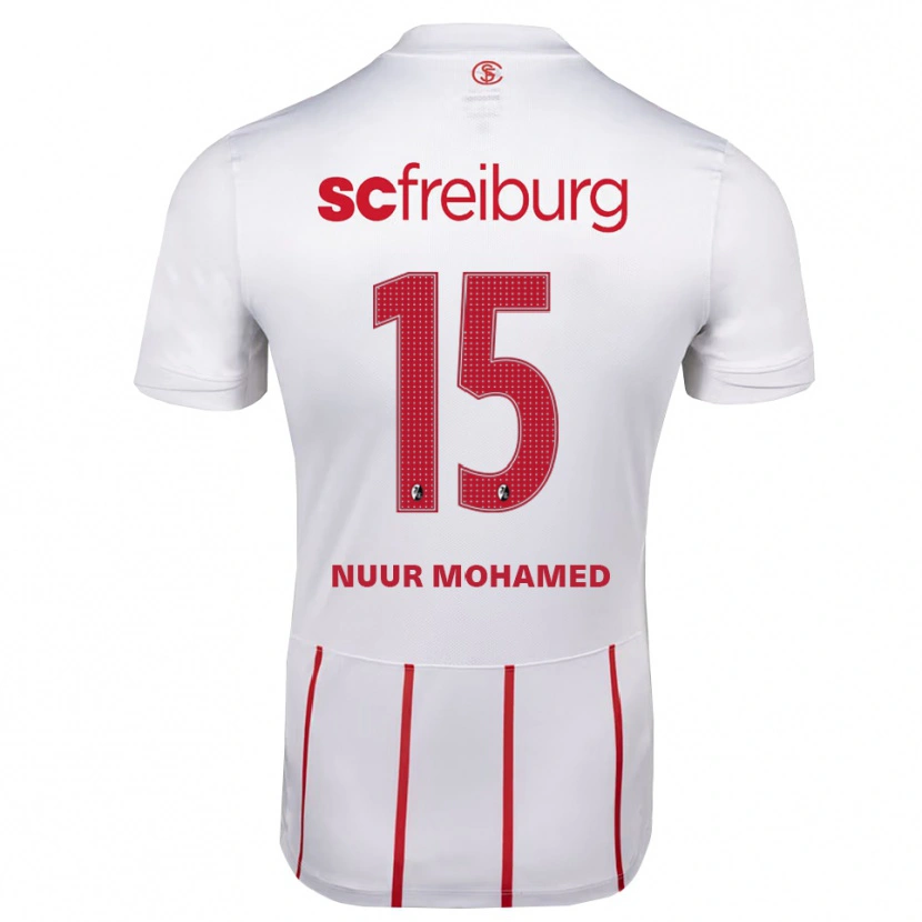 Danxen Bambino Maglia Billal Mohamed #15 Bianco Rosso Giallo Kit Gara Away 2026/27 Maglietta