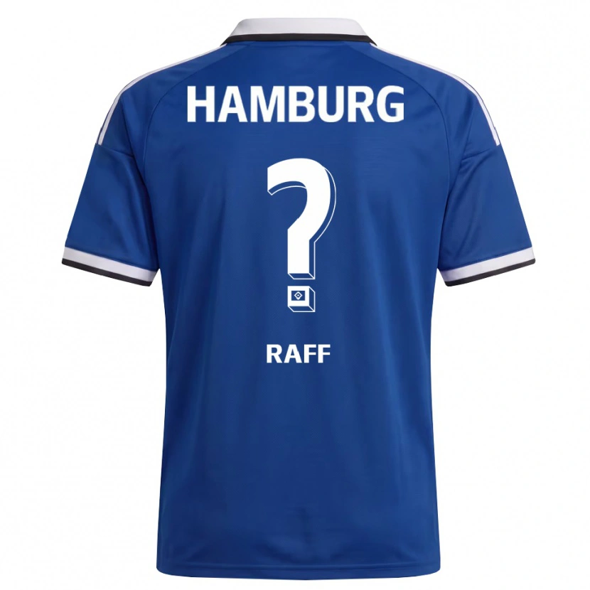 Danxen Bambino Maglia Dennis Raff #0 Bianco Blu Kit Gara Away 2026/27 Maglietta